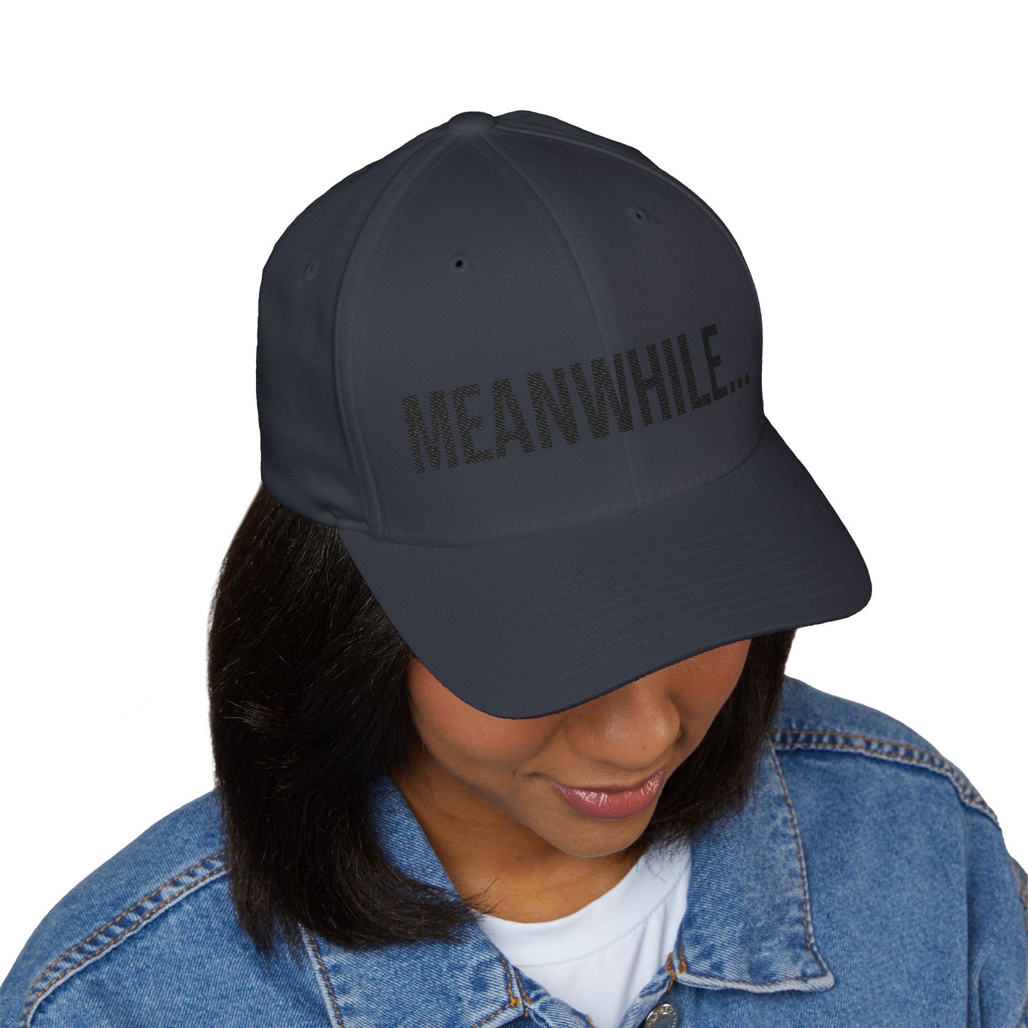 Meanwhile Embroidered Cap | Minimalist Baseball Hat | Unisex Streetwear Cap