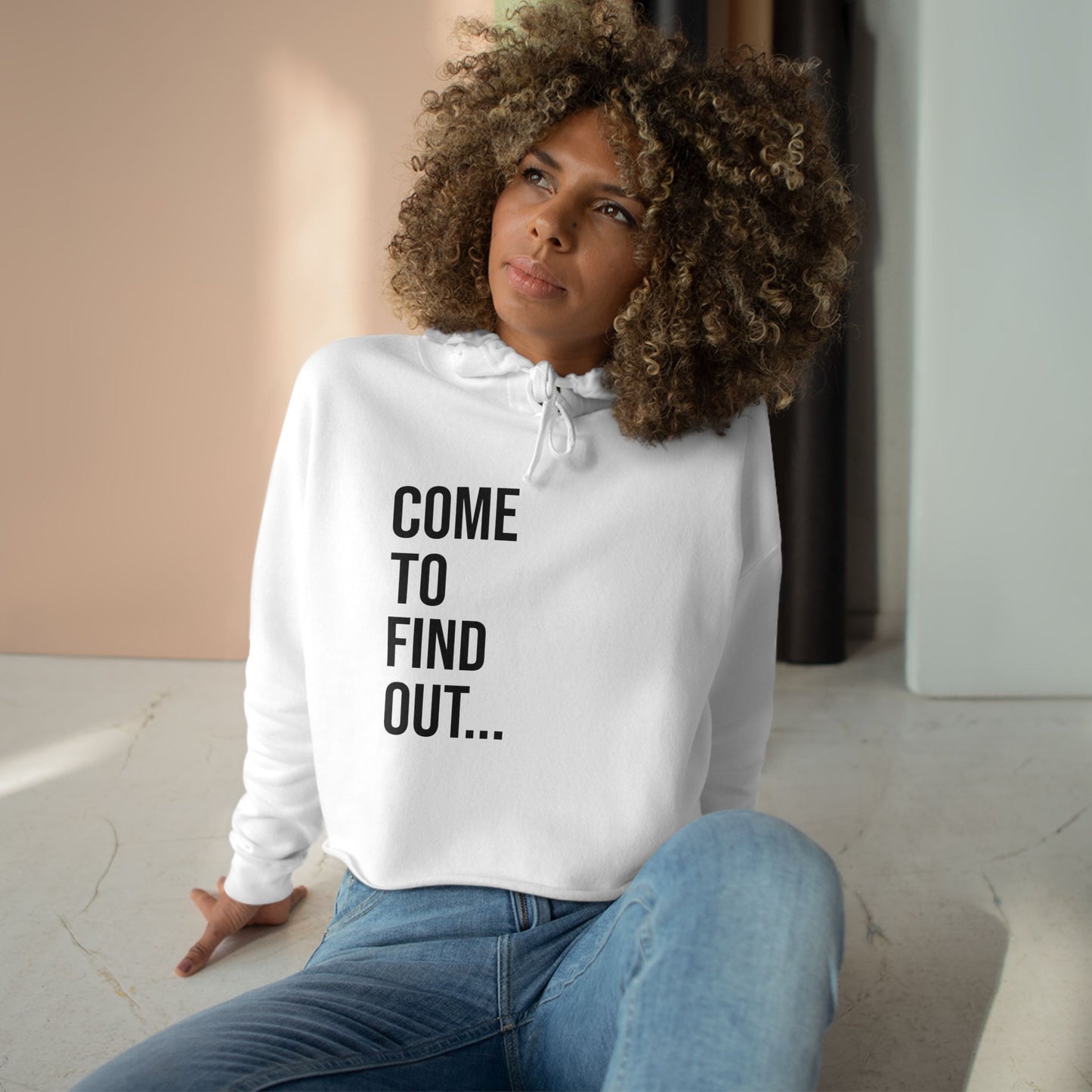 Come To Find Out Women’s Boxy Hoodie | Funny Cropped Sweatshirt | Trendy Streetwear Pullover