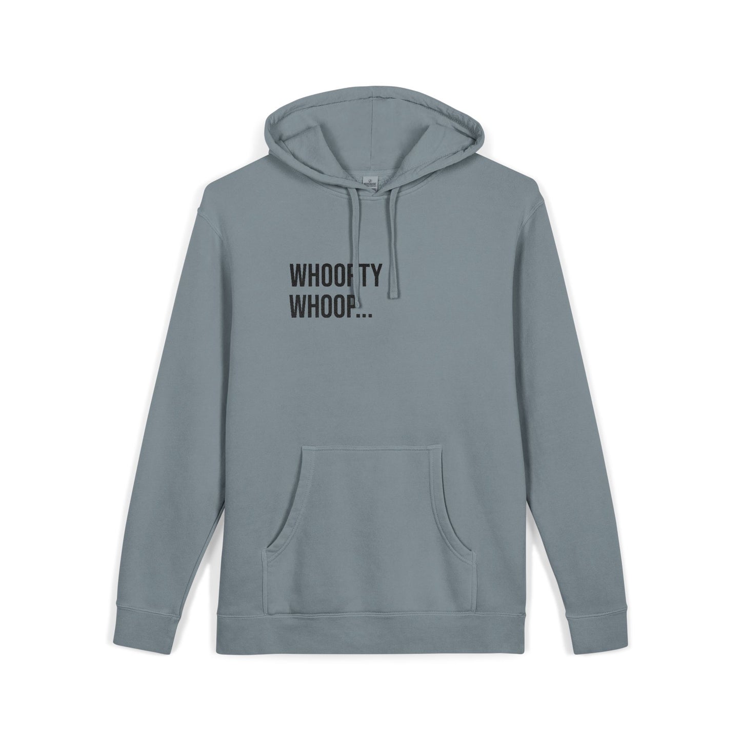 Whoopty Whoop Embroidered Sweatshirt | Unisex Pigment-Dyed Crewneck | Minimal Streetwear Pullover