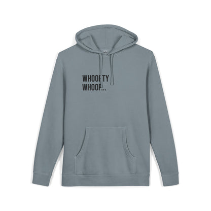Whoopty Whoop Embroidered Sweatshirt | Unisex Pigment-Dyed Crewneck | Minimal Streetwear Pullover