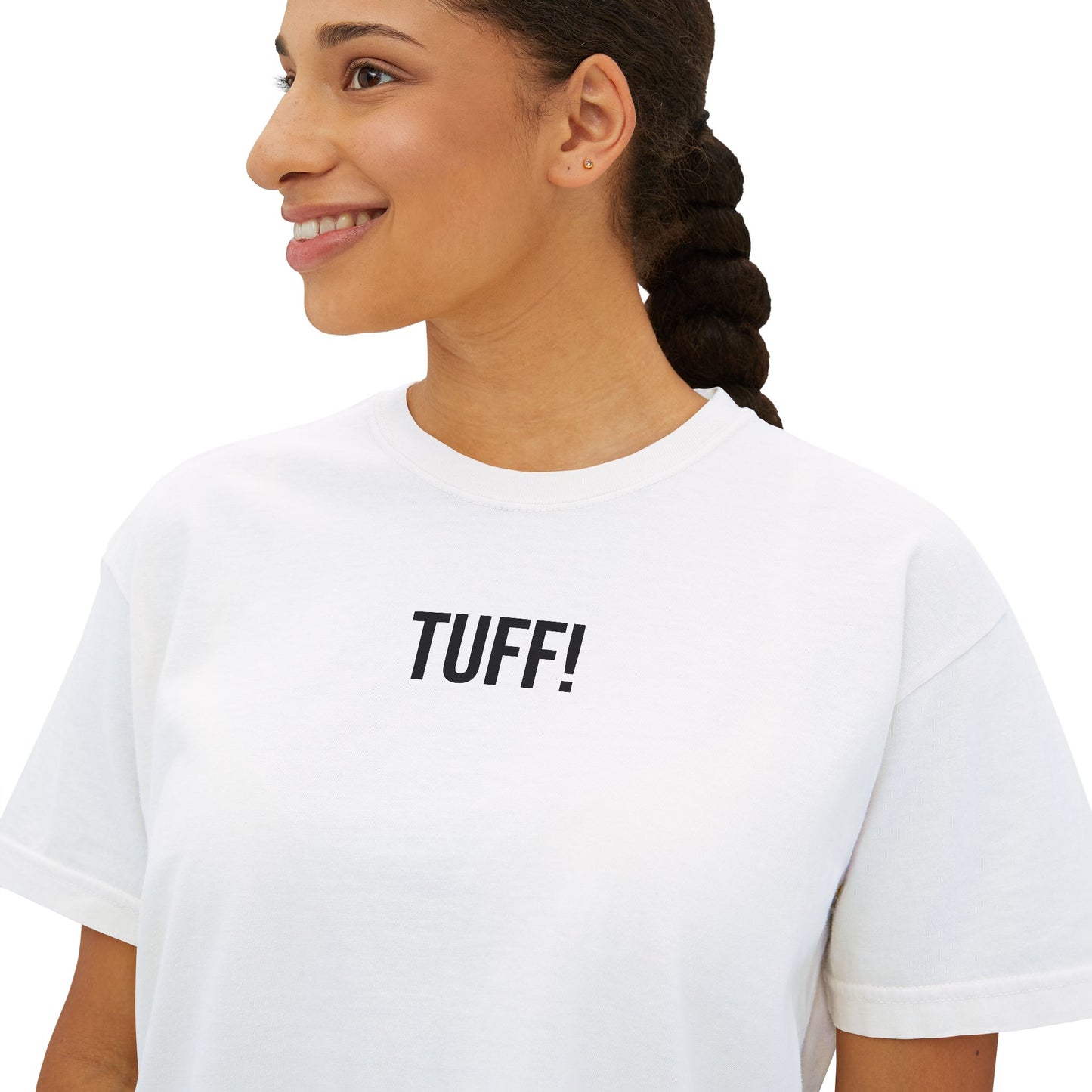 Tuff Women’s Boxy Tee | Funny Graphic T-Shirt | Trendy Streetwear Top