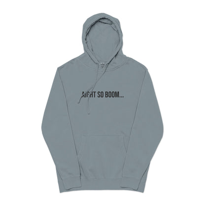 Aight So Boom Embroidered Sweatshirt | Unisex Pigment-Dyed Crewneck | Minimal Streetwear Pullover