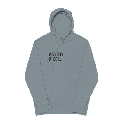 Whoopty Whoop Embroidered Sweatshirt | Unisex Pigment-Dyed Crewneck | Minimal Streetwear Pullover