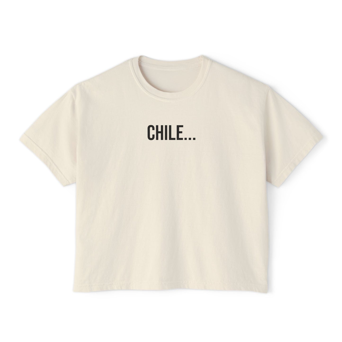 Chile Women’s Boxy Tee | Funny Graphic T-Shirt | Trendy Streetwear Top