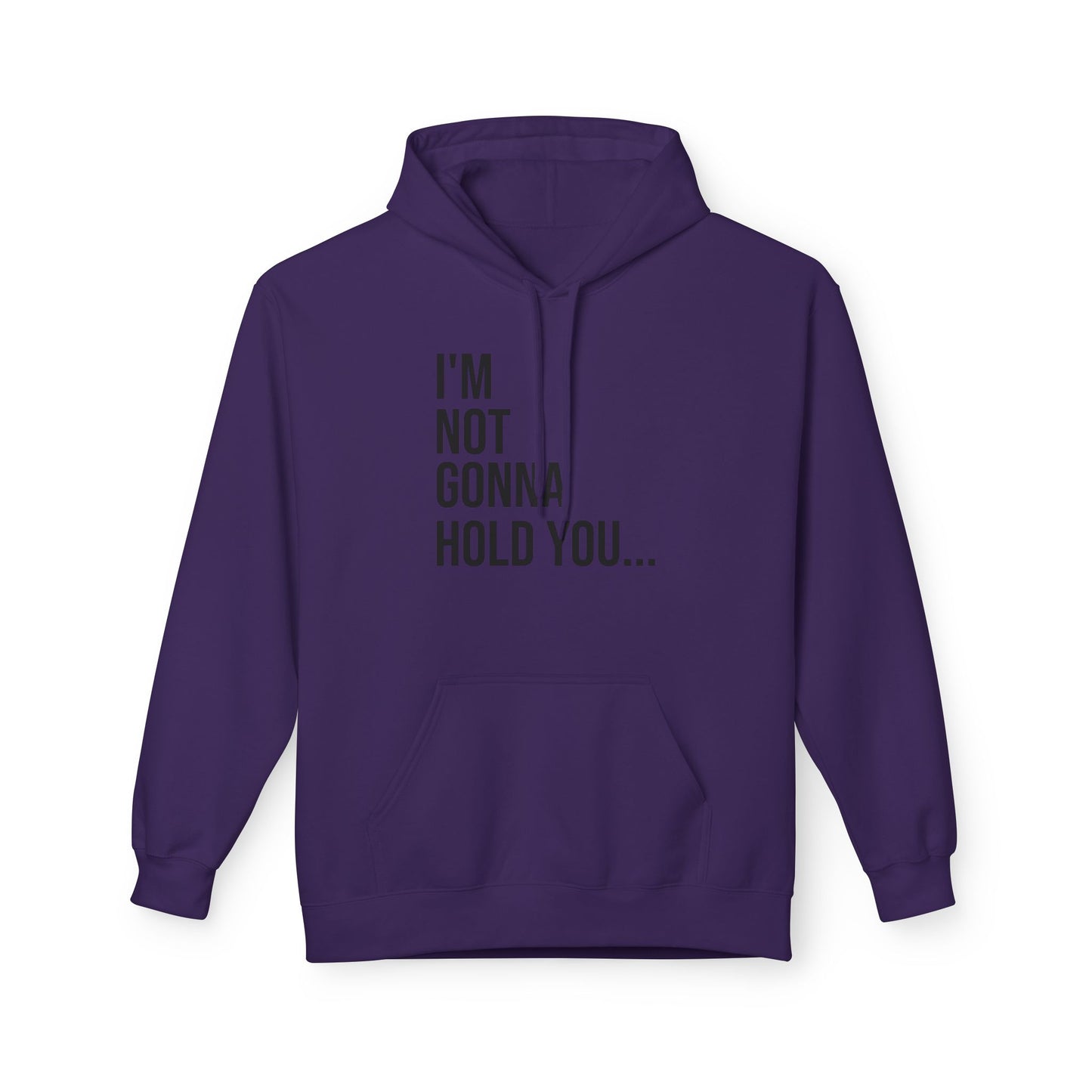 I’m Not Going to Hold You Unisex Hoodie | Funny Graphic Sweatshirt | Minimal Streetwear Pullover
