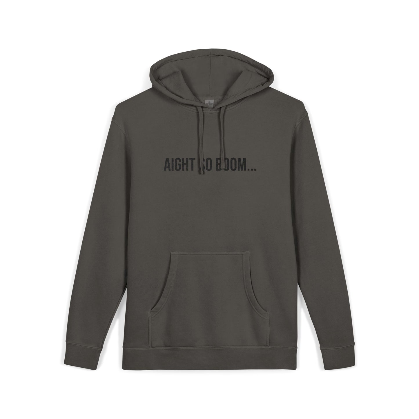 Aight So Boom Embroidered Sweatshirt | Unisex Pigment-Dyed Crewneck | Minimal Streetwear Pullover