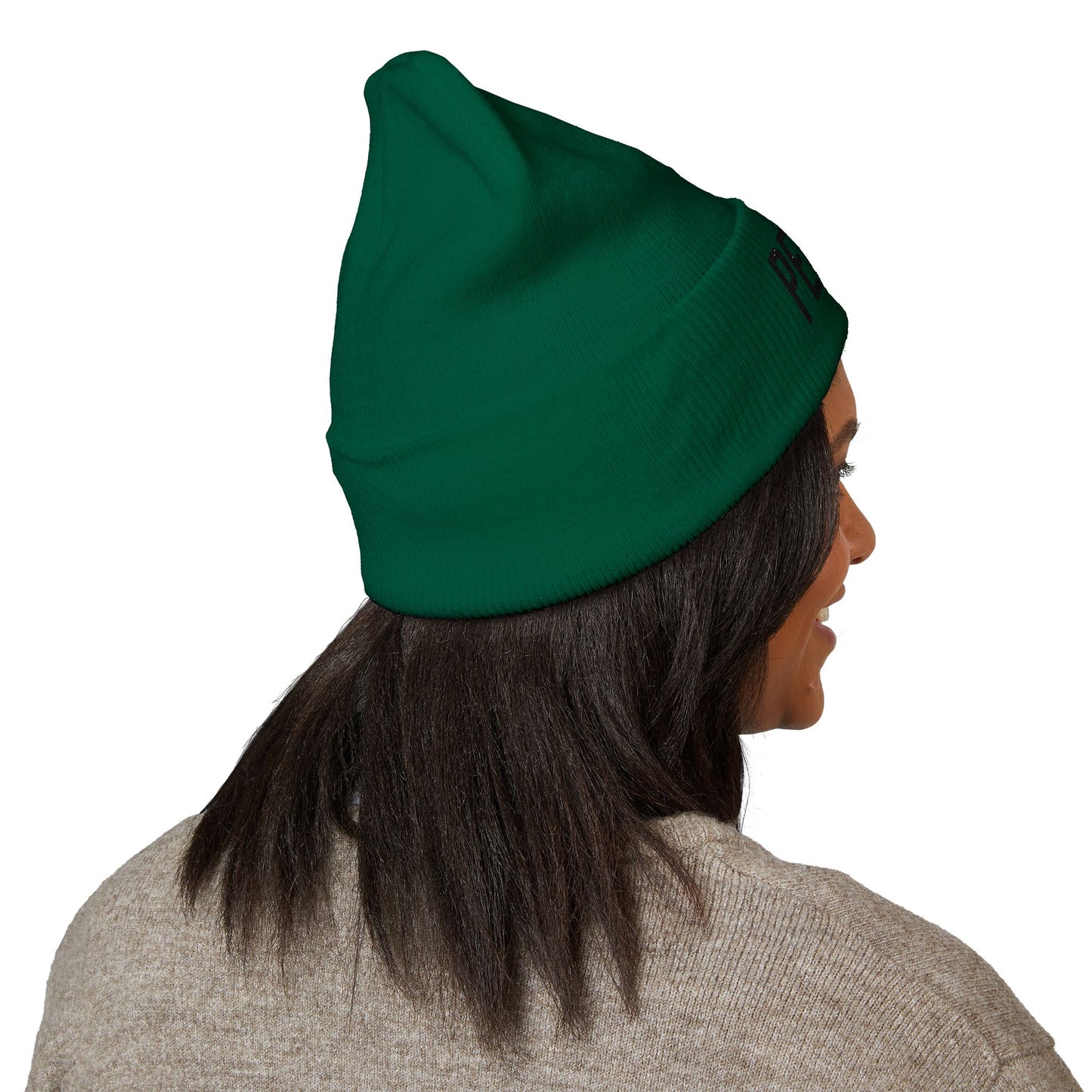Period Embroidered Beanie | Funny Knit Hat | Minimal Streetwear Winter Accessory