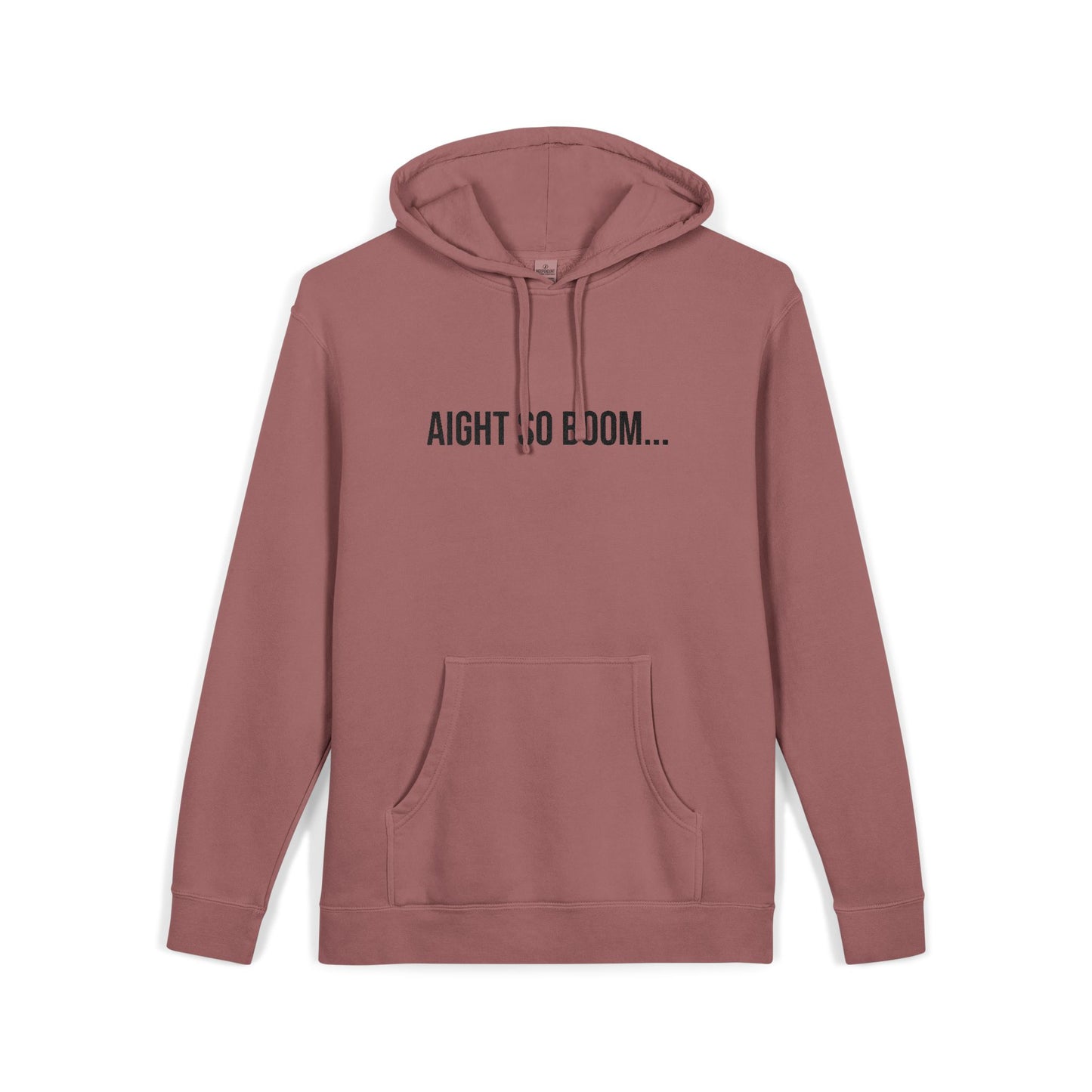 Aight So Boom Embroidered Sweatshirt | Unisex Pigment-Dyed Crewneck | Minimal Streetwear Pullover