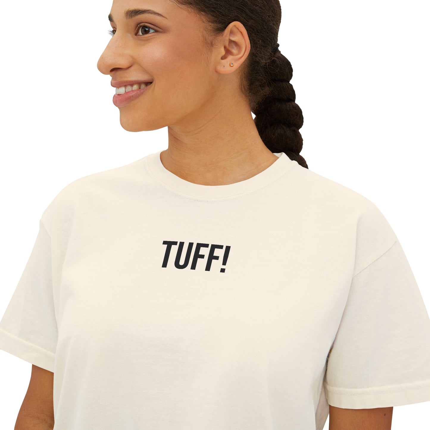 Tuff Women’s Boxy Tee | Funny Graphic T-Shirt | Trendy Streetwear Top