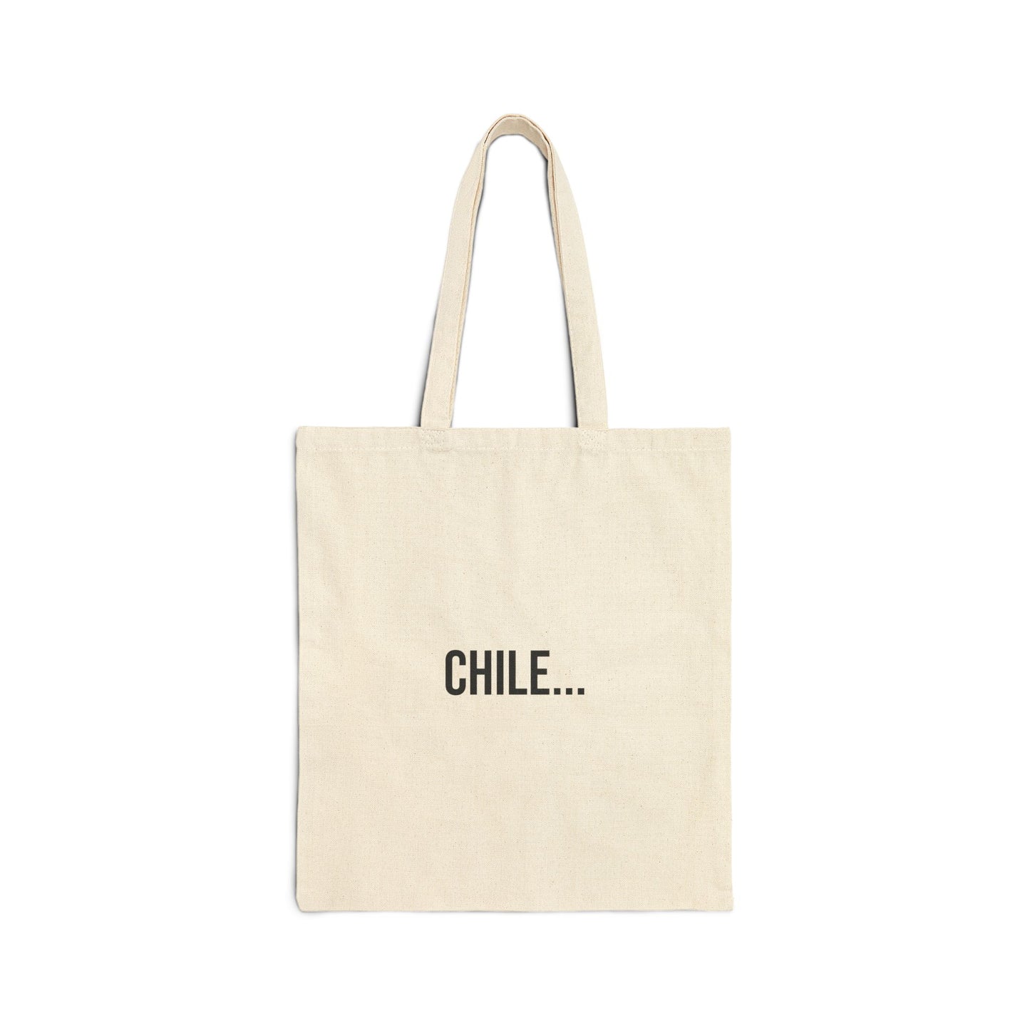 Chile Cotton Canvas Tote | Funny Reusable Bag | Minimal Streetwear Carryall