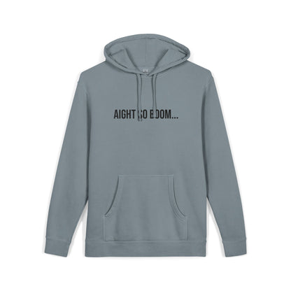 Aight So Boom Embroidered Sweatshirt | Unisex Pigment-Dyed Crewneck | Minimal Streetwear Pullover