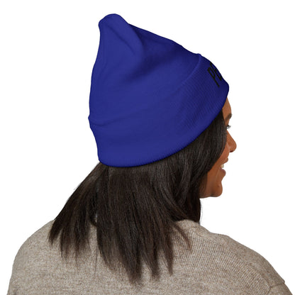 Period Embroidered Beanie | Funny Knit Hat | Minimal Streetwear Winter Accessory