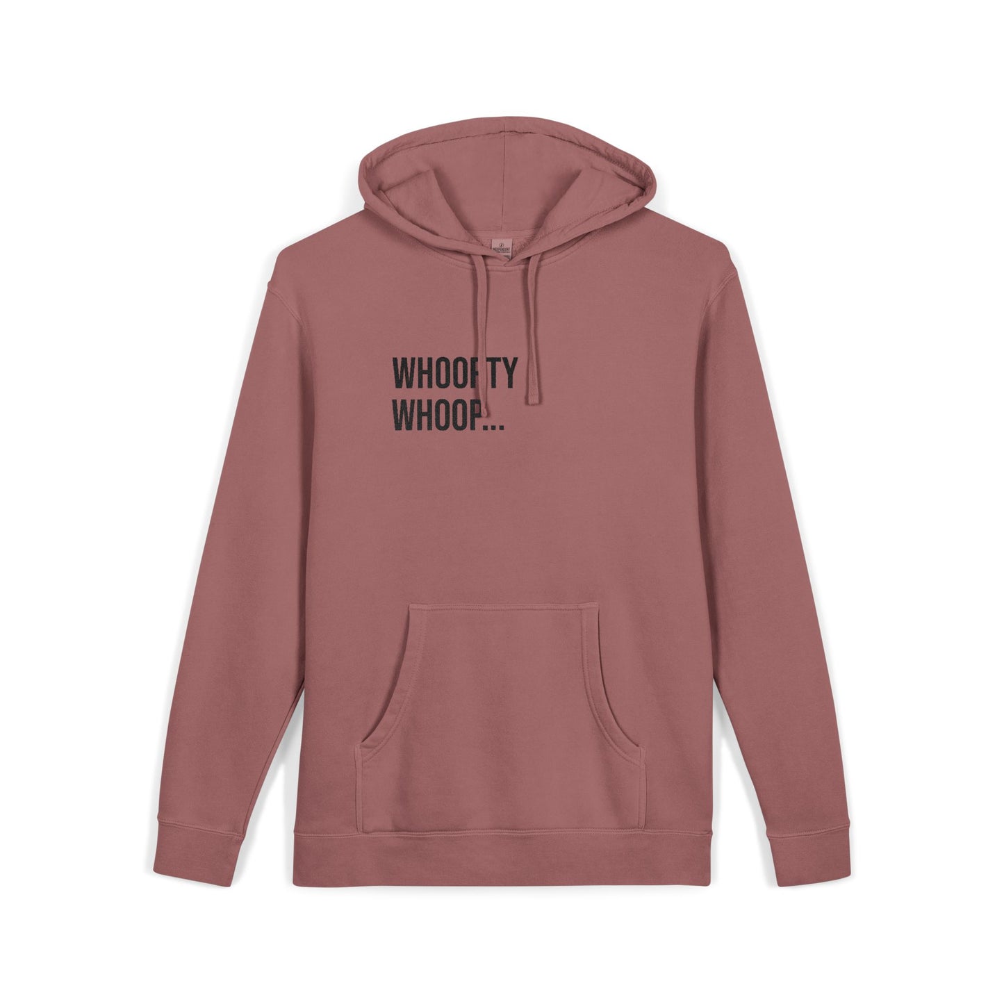 Whoopty Whoop Embroidered Sweatshirt | Unisex Pigment-Dyed Crewneck | Minimal Streetwear Pullover