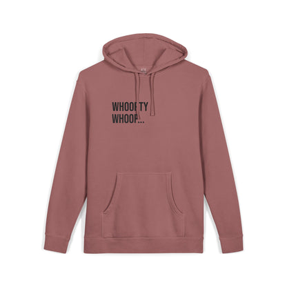 Whoopty Whoop Embroidered Sweatshirt | Unisex Pigment-Dyed Crewneck | Minimal Streetwear Pullover