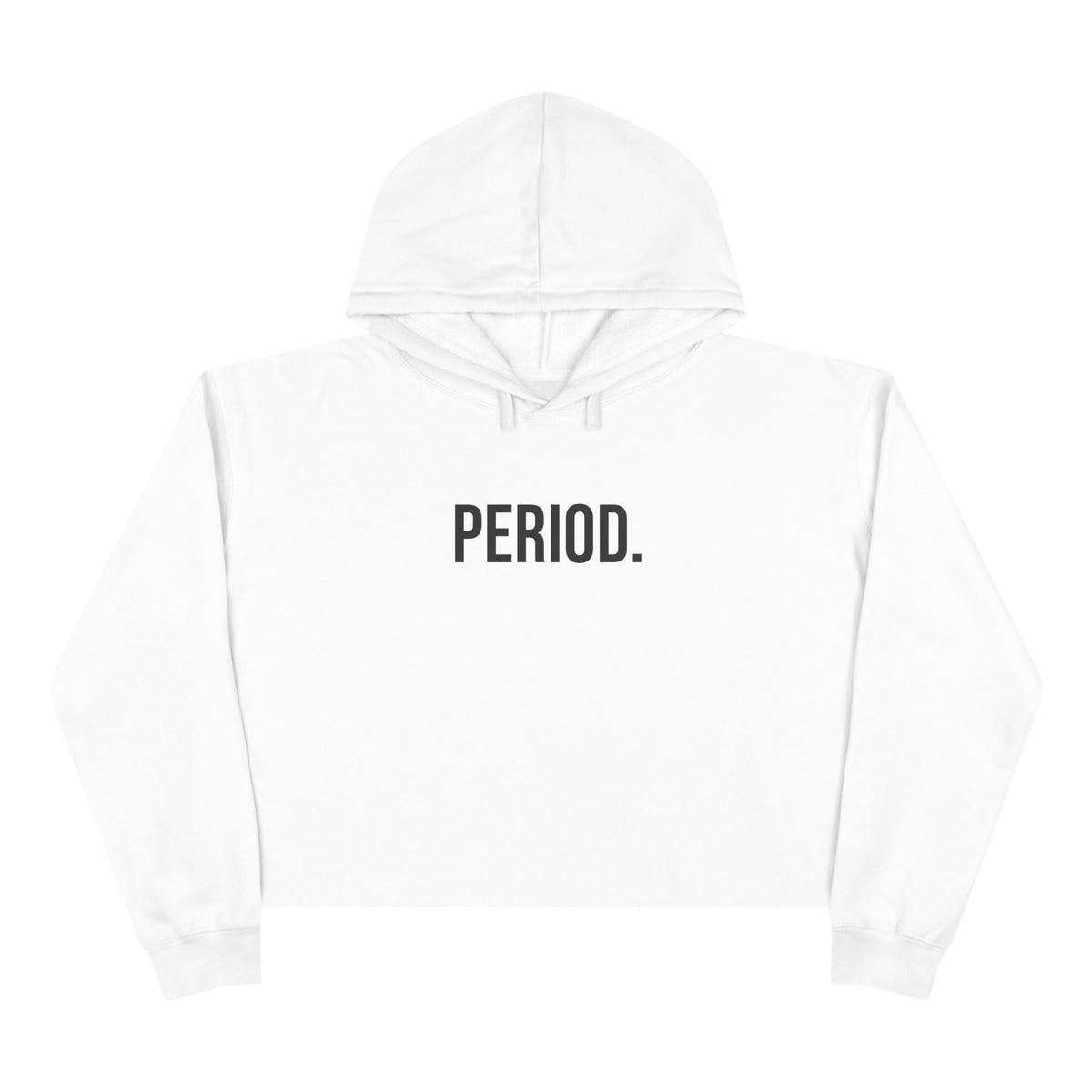 Period Cropped Hoodie - Women's Graphic Pullover