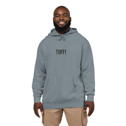 Tuff Embroidered Hoodie | Unisex Streetwear Sweatshirt | Minimalist Funny Pullover