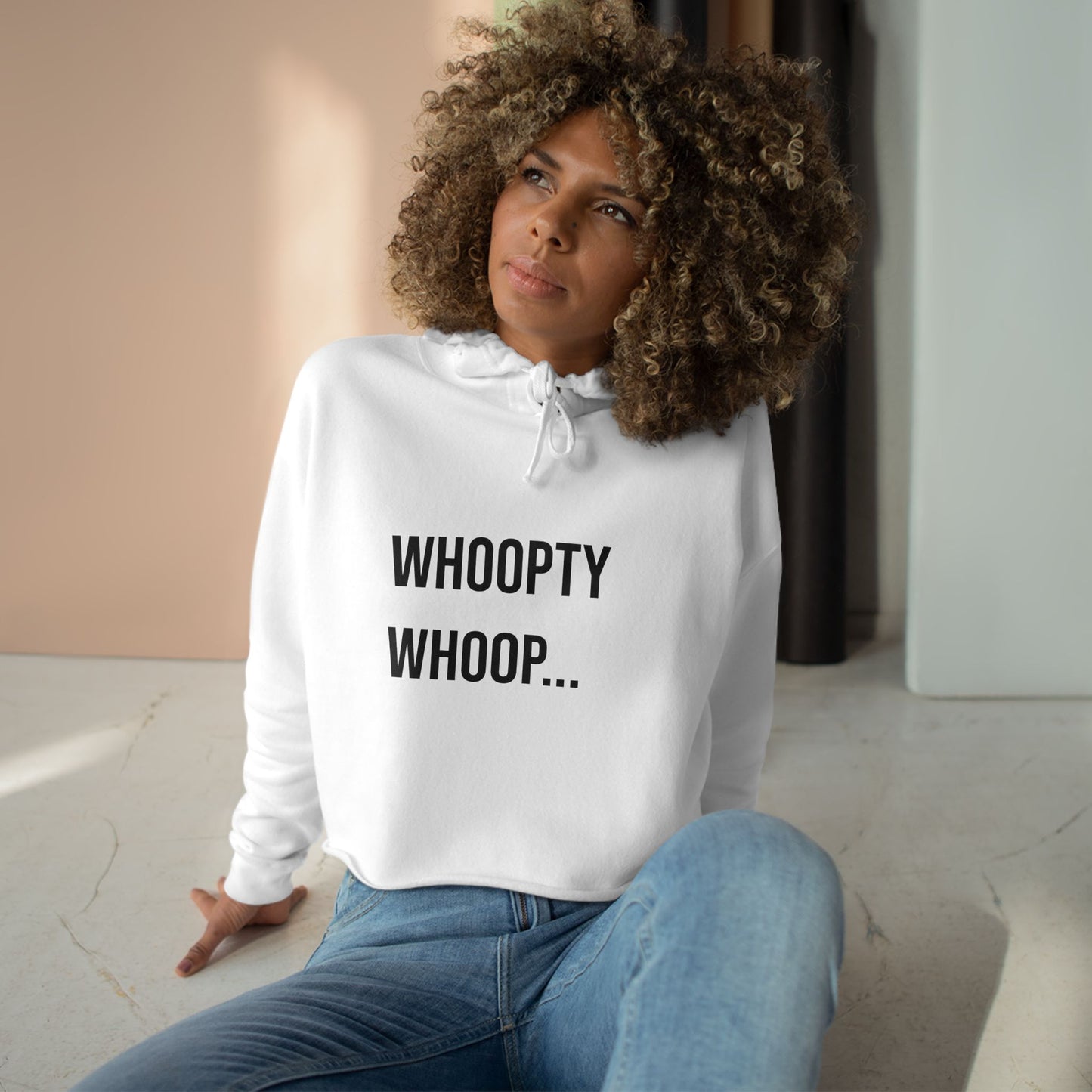 Whoopty Whoop Cropped Hoodie | Funny Graphic Sweatshirt | Trendy Women’s Streetwear Pullover