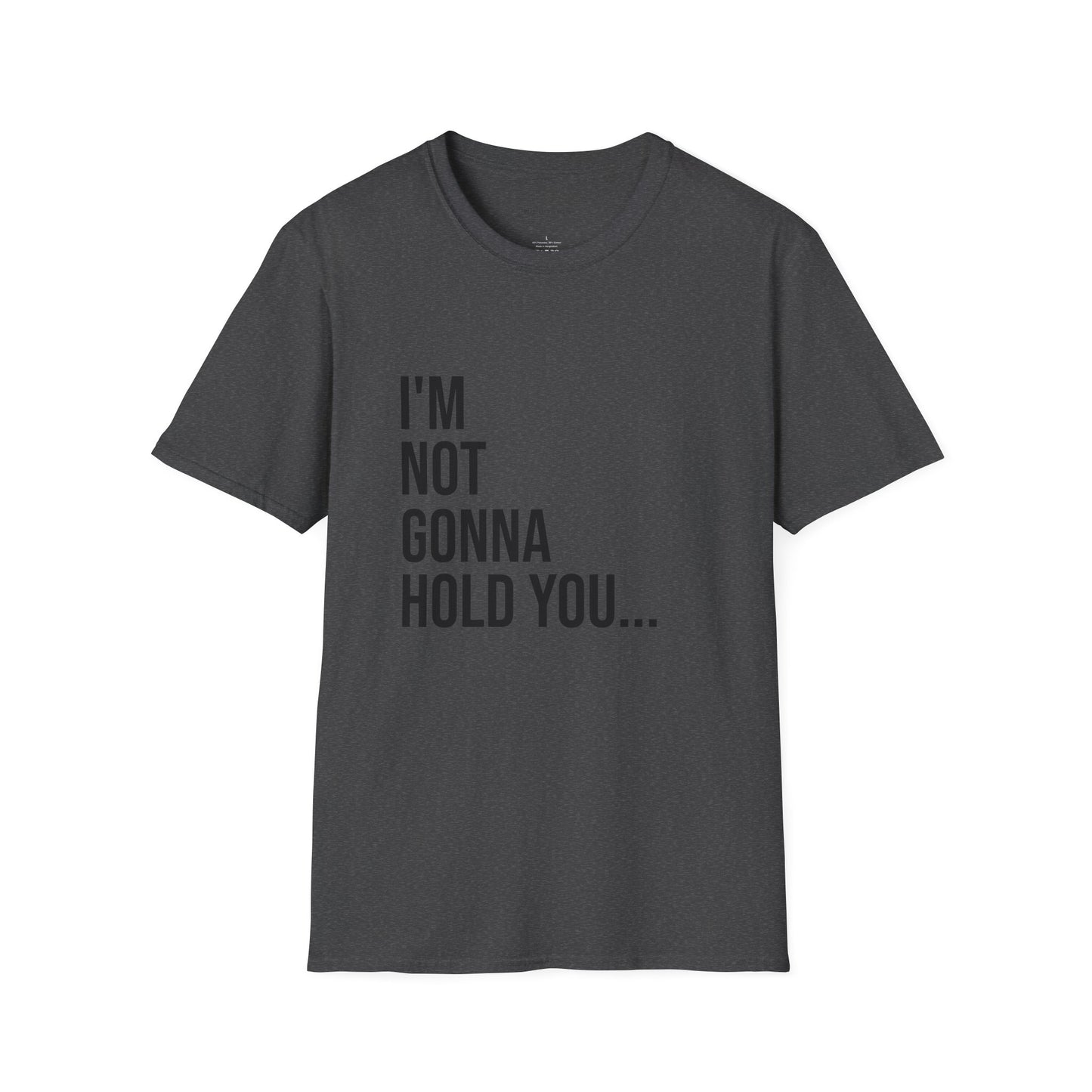 I’m Not Gonna Hold You Unisex T-Shirt | Funny Graphic Tee | Minimal Streetwear Cotton Shirt