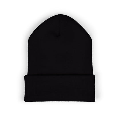 Meanwhile Embroidered Beanie | Funny Cuffed Knit Hat | Minimal Streetwear Winter Accessory