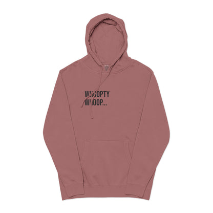 Whoopty Whoop Embroidered Sweatshirt | Unisex Pigment-Dyed Crewneck | Minimal Streetwear Pullover