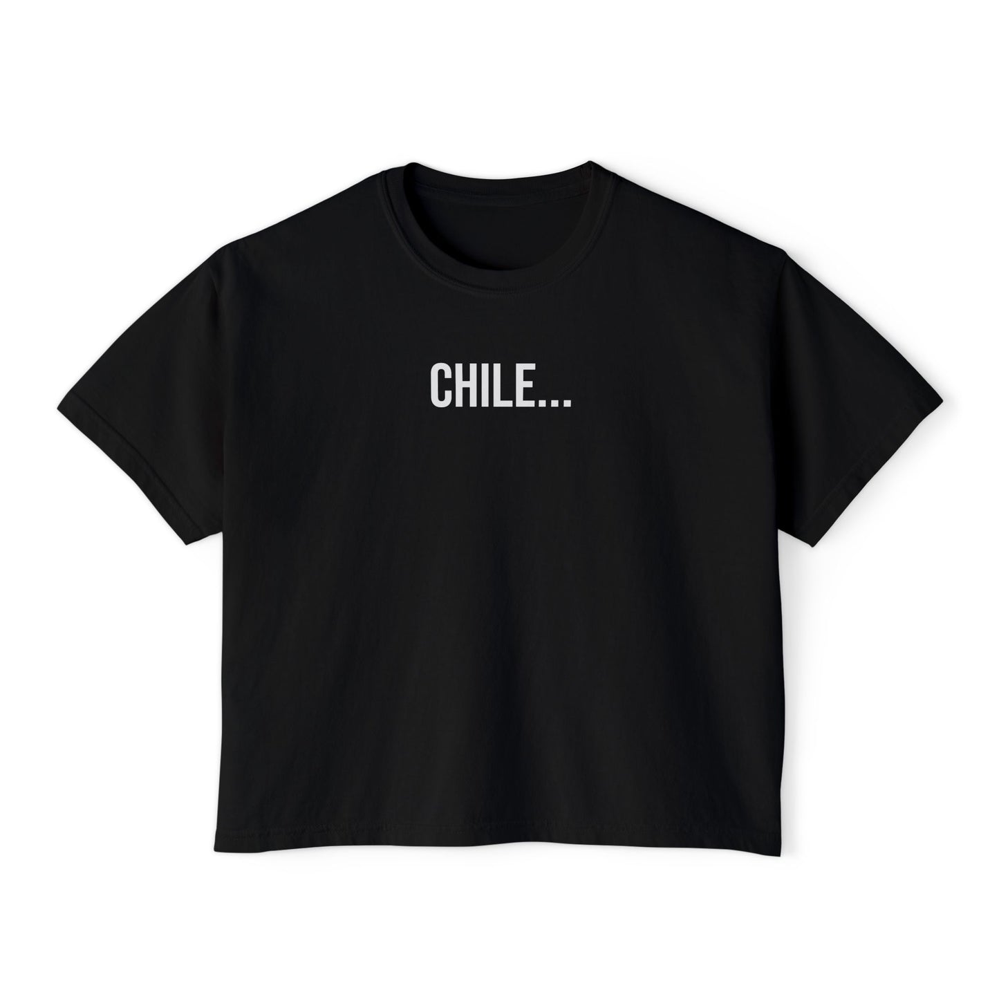 Chile Women’s Boxy Tee | Funny Graphic T-Shirt | Trendy Streetwear Top