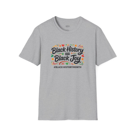 Black History = Black Joy | Minimal Streetwear Cotton Shirt