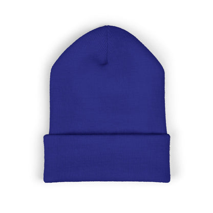 Period Embroidered Beanie | Funny Knit Hat | Minimal Streetwear Winter Accessory