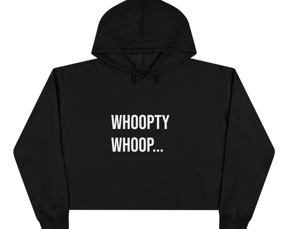 Whoopty Whoop | Women's Trendy Crop Hoodie